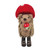 Felt Hedgehog with Toadstool Hat Hanging Decoration (12cm)