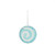 Turquoise Swirl Hanging Decoration (10cm)