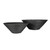 Set of 2 Black Hortus banded planters Set of 2 Black Hortus banded planters