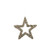 Gold Glitter Open Star Hanging Decoration (22cm)