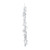 Glitter Leaf Garland - Silver (180cm)