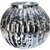 Silver Wuthering Pumpkin Glass Vase (10cm)