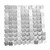 Matt Silver Sequin Wall Panel (30x30cm)