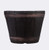 Black Oakwood Barrel Planter (34cm)