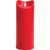Red Flickering LED Resin Pillar Candle (23cm)