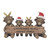 Christmas Highland Cows With Sign Ornament