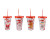 Christmas Cup With Twist Straw (Assorted Designs) Christmas Cup With Twist Straw (Assorted Designs)