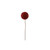 Red Glitter Tinsel Ball Pick (20cm)