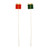 Red /Green Wooden Gift Box on 50cm Stick (Pack of 12)
