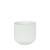 Hortus Havana Matt White Ceramic Pot (15cm)
