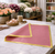 Korean Style Pre Cut Cello Wrap Sheets - Dusky Pink with Gold Border (100 Sheets)