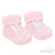 Pink Acrylic Bunny Baby Bootees 