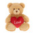 Brown Keeleco Harry Bear with Heart (20cm)