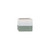 Hortus Green & White Bordeaux Stoneware Cube (9.5cm H x 10.5cm W)
