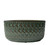 Hortus Nazare Olive Green Pot (13.5cm H x 12cm W x 27cm L)