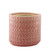Hortus Salmon Pink Gosford Pot (22cm H x 22.5cm Dia)