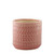 Hortus Salmon Pink Gosford Pot (14cm H x 15.5cm Dia)