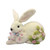 Rabbit with Bow & Flowers