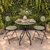 Green & Grey Leaf Design Bistro Set