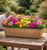 Brown Rattan Effect Trough Planter (59cm)