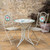 White Floral Mosaic Bistro Set