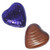 Purple Foil Milk Chocolate Hearts (20pk)