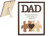 Natural Best Dad Ever Jigsaw Frame