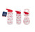 Red Ho Ho Ho Santa Bottle with Straw