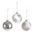 Snowflake Design Glass Bauble (Assorted Designs)