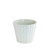 White Gloss Vertical Lined Ceramic Pot (10cm)