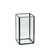 Clear Framed Glass Vase (13.5cm)