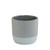 Grey Wavy Line Two Tone Planter (13cm)