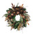 Brown Mixed Foliage, Bauble & Magnolia Wreath (60cm)