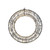 Wire Wreath with Warm White LED Flashing Lights (50cm)