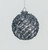 Dark Grey Glass Sequin Bauble (8cm)
