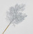 Silver Glitter Winter Leaf Spray (66cm)