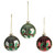 Bauble Glitter Holly Glass (Assorted)