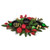 Red, Green & Gold Mixed Foliage & Bauble Centrepiece (71cm)