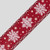 Red & White Snowflake Ribbon (65mm x 9.1m)