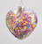 Multi-Coloured Sequin Filled Heart Festive Decoration (9cm)