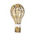  Wire Hot Air Balloon with Warm White LED Flashing Lights (60cm)