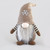 Brown Fabric Christmas Gonk with Snowflake Hat