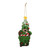 Felt Bear in Xmas Tree Costume Hanging Decoration (14cm)