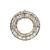 Wire Wreath with Warm White LED Flashing Lights (38cm)