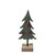 Green Felt Tree on Wooden Base (20cm)