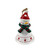 White Bell with Snowman Topper (10cm)