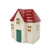 LED Stoneware House with Red Roof (13cm)