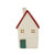 LED Red Roof Stoneware House Ornament (16cm)