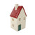 LED Red Roof Stoneware House Ornament (16cm)