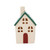 LED Green Stoneware House Ornament (16cm)